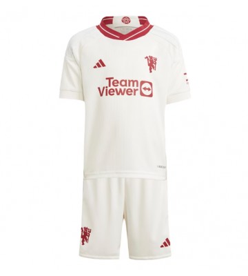 Manchester United Replika Babytøj Tredje sæt Børn 2023-24 Kortærmet (+ Korte bukser)